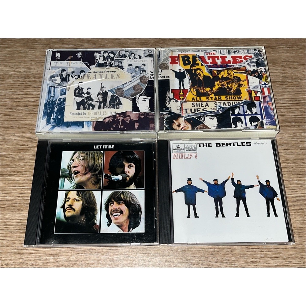 The Beatles CD Lot of 4 Anthology 1 & 2 Let It Be Help! John Lennon Music CDs